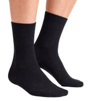Chaussettes respirantes en bambou CAPPUCCINO ITALIA pour femmes et hommes (lot de 40 paires), chaussettes de tous les jours, chaussettes décontractées, noir/bicolore ou noir