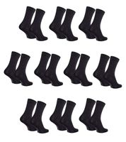 Chaussettes respirantes en bambou CAPPUCCINO ITALIA pour femmes et hommes (lot de 40 paires), chaussettes de tous les jours, chaussettes décontractées, noir/bicolore ou noir