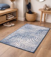 Carpet with a picturesque pattern, living room rug, home accessory, decorative rug 945822 Blue
