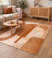 Graphic Patterned Rug, Living Room Rug, Home Accessory, Decorative Rug 960976 Brown