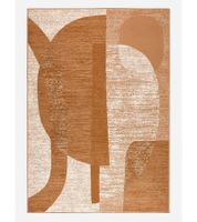 Graphic Patterned Rug, Living Room Rug, Home Accessory, Decorative Rug 960976 Brown
