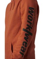 Helly Hansen Logo Herren Hoodie Baumwoll-Pullover mit Kapuze 300 g/m² Sweat-Pullover 79264_290 Orange