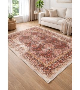 Rug with Oriental Pattern, Living Room Rug, Home Accessory, Decorative Rug 939038 Red/White