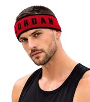 Wendbares NIKE Jordan Unisex Stirnband mit gesticktes Jumpman-Logo Sport-Zubehör Sport-Ausrüstung N90383 Schwarz/Rot