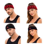 Wendbares NIKE Jordan Unisex Stirnband mit gesticktes Jumpman-Logo Sport-Zubehör Sport-Ausrüstung N90383 Schwarz/Rot