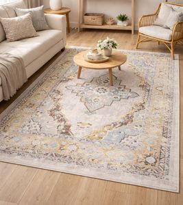 Rug with Oriental Pattern, Living Room Rug, Home Accessory, Decorative Rug 913352 Beige/Gray