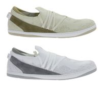 minimalistische GROUNDIES Barfußschuhe Osaka Herren Low-Top Sneaker mit TrueSense Sohle Schnür-Schuhe GND-280262 Beige oder Weiß