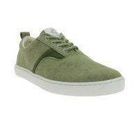 nachhaltige GROUNDIES Barfußschuhe La Paz Herren Low-Top Sneaker mit TrueSense Sohle Canvas Schnür-Schuhe GND-230264 Weiß, Khaki oder Blau