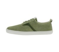 nachhaltige GROUNDIES Barfußschuhe La Paz Herren Low-Top Sneaker mit TrueSense Sohle Canvas Schnür-Schuhe GND-230264 Weiß, Khaki oder Blau