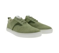 nachhaltige GROUNDIES Barfußschuhe La Paz Herren Low-Top Sneaker mit TrueSense Sohle Canvas Schnür-Schuhe GND-230264 Weiß, Khaki oder Blau
