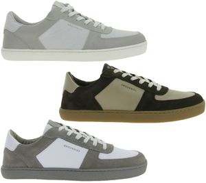 sportliche GROUNDIES Barfußschuhe Hamptons 2.0 Herren Low-Top Echtleder Sneaker mit TrueSense Sohle Schnür-Schuhe GND-210256 Braun, Grau oder Weiß
