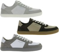 sportliche GROUNDIES Barfußschuhe Hamptons 2.0 Herren Low-Top Echtleder Sneaker mit TrueSense Sohle Schnür-Schuhe GND-210256 Braun, Grau oder Weiß