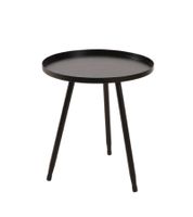 Eleganter Metall-Beistelltisch mit modernem Design stabilen Standbeinen 50 x 45 cm Schwarz