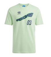 adidas Exclusive GFX Tee Herren T-Shirt mit Trefoil Logo Baumwoll-Shirt Kurzarm-Shirt JP3713 Grün