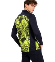 Official PUMA Manchester City Men's Pre-Match Quarter Zip Top, Sustainable Premier League Football Shirt 701231065 002 Black/Yellow