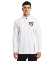 Official PUMA Manchester City Men's Pre-Match Jersey 1/4 Zip Top Sustainable Premier League Football Shirt 701235044 002 White