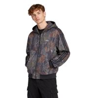 adidas Herren Camouflage Fleece-Jacke mit Reißverschluss und getrennter Kängurutasche JY2775 Schwarz/Camouflage 