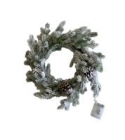 Decorative LED wreath with lighting, modern home decoration, LED hanging decoration wreath 953251 Green