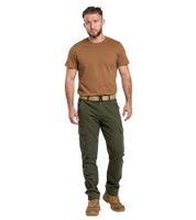 Practical ALPHA INDUSTRIES Agent Men's Cargo Pants with 6 Pockets, Cotton Trousers 158205 Olive Green