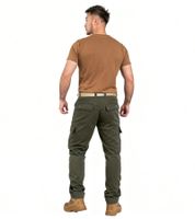 Practical ALPHA INDUSTRIES Agent Men's Cargo Pants with 6 Pockets, Cotton Trousers 158205 Olive Green