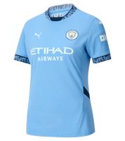 Offizielle PUMA Manchester City Damen Trikot Langarm oder Kurzarm nachhaltiges Premier League Fußball-Shirt T-Shirt Longsleeve in Weiß, Orange, Blau, Rot, Grau oder Braun