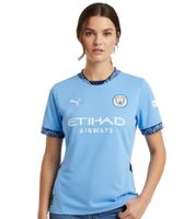Offizielle PUMA Manchester City Damen Trikot Langarm oder Kurzarm nachhaltiges Premier League Fußball-Shirt T-Shirt Longsleeve in Weiß, Orange, Blau, Rot, Grau oder Braun