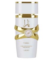 Olio profumato da donna Lattafa Yara Moi, fragranza concentrata floreale-legnosa, 20 ml, bianco