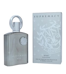AFNAN Supremacy Herren Eau de Parfum fruchtig-frischer Körper-Duft mit mit Ananas Birke & Moschus Parfüm 100ml Silber