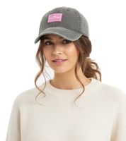 verwaschene ZWILLINGSHERZ Basic Classic Base-Cap mit Logo-Patch Baumwoll-Cap justierbare Cappy Schirm-Mütze 4603M K25357-4 Army-Grün/Grau