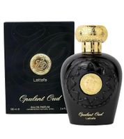 Lattafa Opulent Oud Unisex Eau de Parfum orientalisch-würziger Körper-Duft Parfüm 100ml Gold/Schwarz