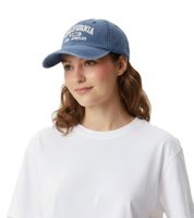 verwaschene ZWILLINGSHERZ California Classic Base-Cap mit Los Angeles Schriftzug Baumwoll-Cap justierbare Cappy Schirm-Mütze 4306M K25382-2 Dunkelblau