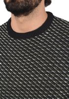 klassischer BLEND BHCalisto Herren Grobstrickpullover mit Rundhals Strickpullover 20711925ME-194007 Schwarz