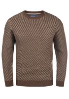 classique BLEND BHCalisto homme pull grosse maille avec col rond pull en maille 20711925ME-191116 Marron