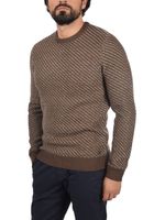 classique BLEND BHCalisto homme pull grosse maille avec col rond pull en maille 20711925ME-191116 Marron