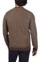 classique BLEND BHCalisto homme pull grosse maille avec col rond pull en maille 20711925ME-191116 Marron