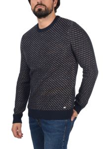 classique BLEND BHCalisto homme pull grosse maille avec col rond pull en maille 20711925ME-193923 Bleu