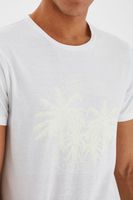 klassisches BLEND BHDavis Herren T-Shirt mit Rundhals Shirt 20712995ME-110601 Beige