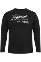 klassisches BLEND BHDopper BT Herren Longsleeve mit Rundhals Langarm-Shirt 20713446ME-194007 Schwarz