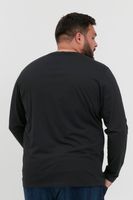 klassisches BLEND BHDopper BT Herren Longsleeve mit Rundhals Langarm-Shirt 20713446ME-194007 Schwarz
