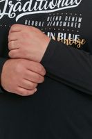 klassisches BLEND BHDopper BT Herren Longsleeve mit Rundhals Langarm-Shirt 20713446ME-194007 Schwarz