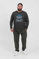 klassisches BLEND BHDopper BT Herren Longsleeve mit Rundhals Langarm-Shirt 20713446ME-200278 Grau