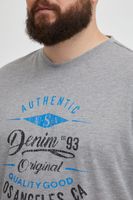 klassisches BLEND BHDopper BT Herren Longsleeve mit Rundhals Langarm-Shirt 20713446ME-200274 Grau