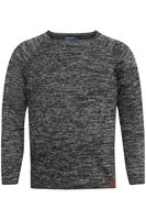 classic BLEND BHDan BT men's fine knit sweater with crew neck knit sweater 20713439ME-194007 Black