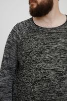 classic BLEND BHDan BT men's fine knit sweater with crew neck knit sweater 20713439ME-194007 Black