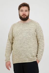 classic BLEND BHDan BT men's fine knit sweater with crew neck knit sweater 20713439ME-120105 Beige