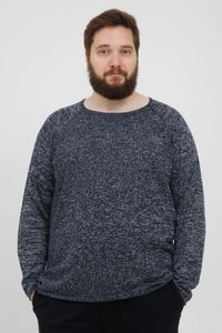 klassischer BLEND BHDan BT Herren Feinstrickpullover mit Rundhals Strickpullover 20713439ME-194024 Blau