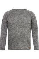 classic BLEND BHDan BT men's fine knit sweater with crew neck knit sweater 20713439ME-200277 Grey
