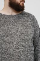 classic BLEND BHDan BT men's fine knit sweater with crew neck knit sweater 20713439ME-200277 Grey