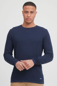 classique BLEND BHPullover homme pull grosse maille avec col rond pull en maille 20712645-194024 Bleu