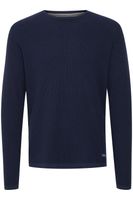 classique BLEND BHPullover homme pull grosse maille avec col rond pull en maille 20712645-194024 Bleu